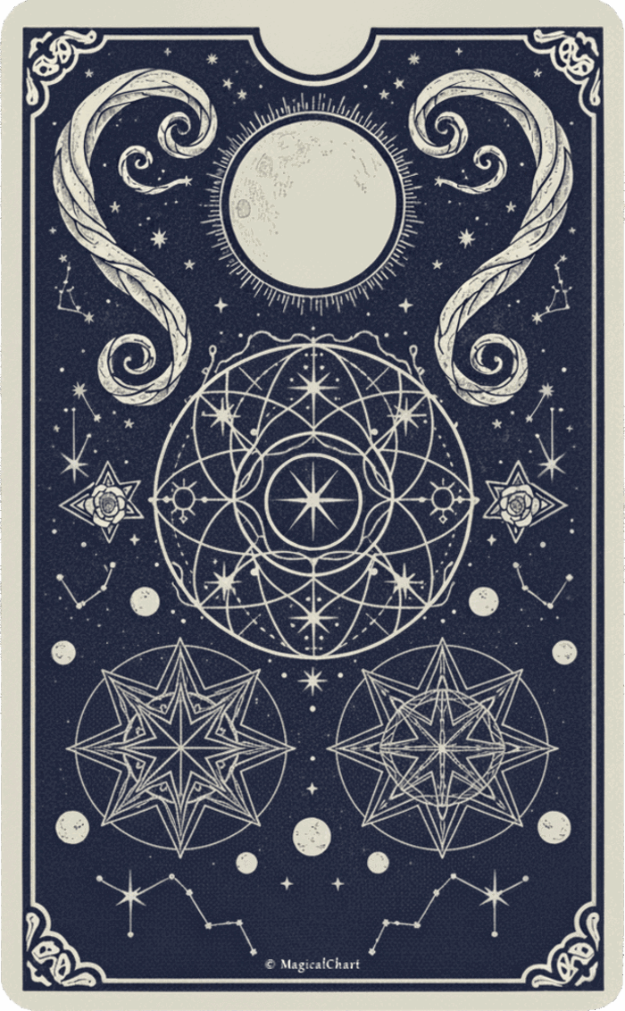 Tarot card back — position 1
