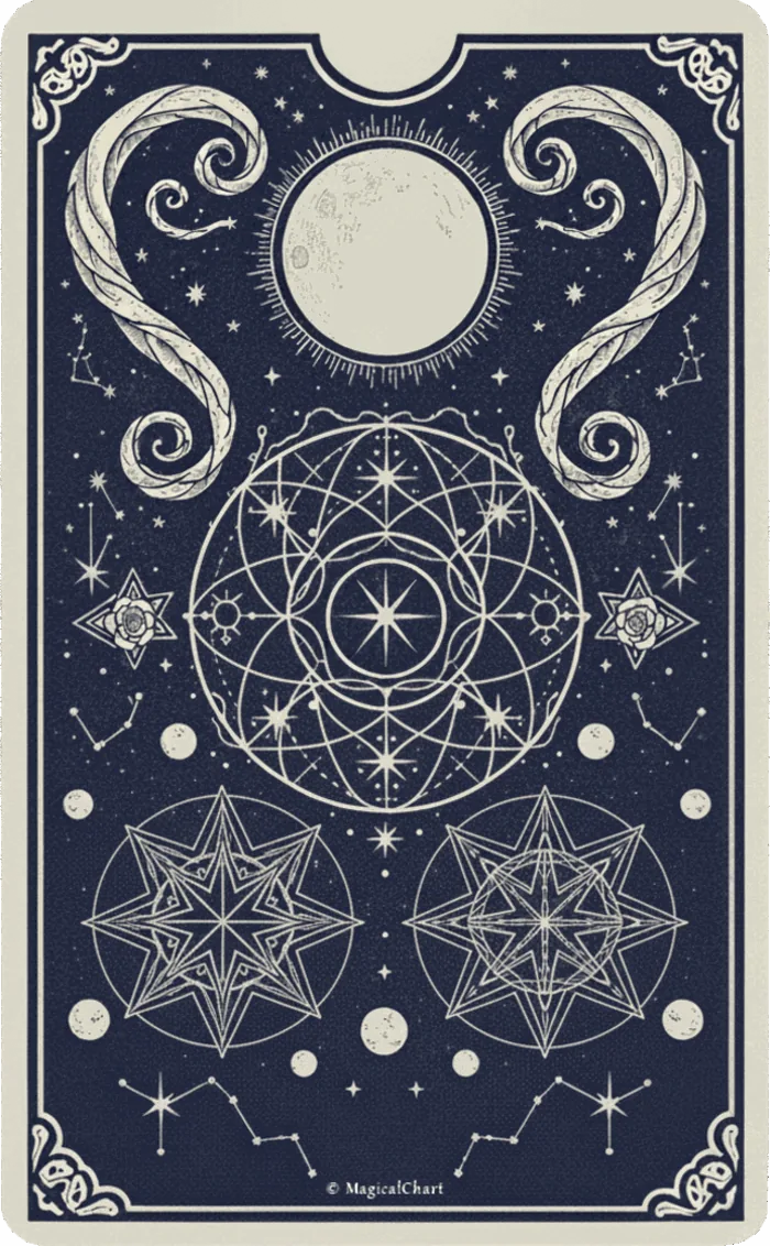 Tarot card back — position 1